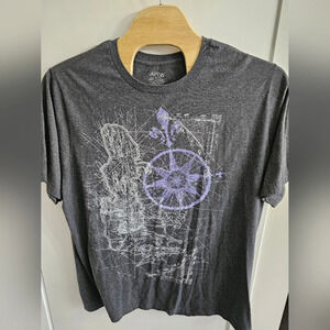 y2k grunge 2000 mallgoth‎ black shirt Size 3XLT